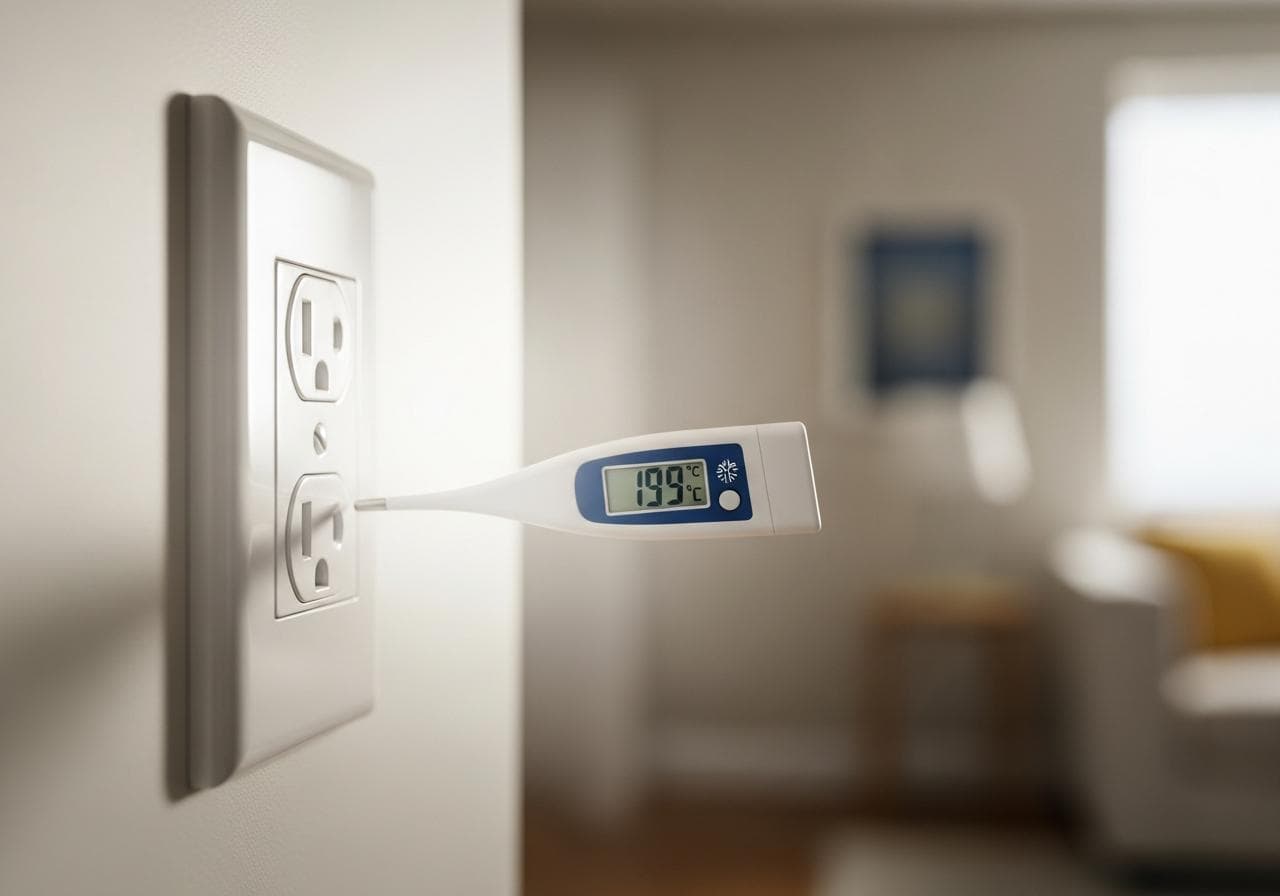 Checking For Air Leaks Around Outlets