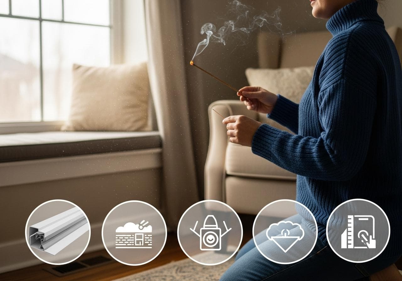 Checking For Drafts Around Windows And Doors